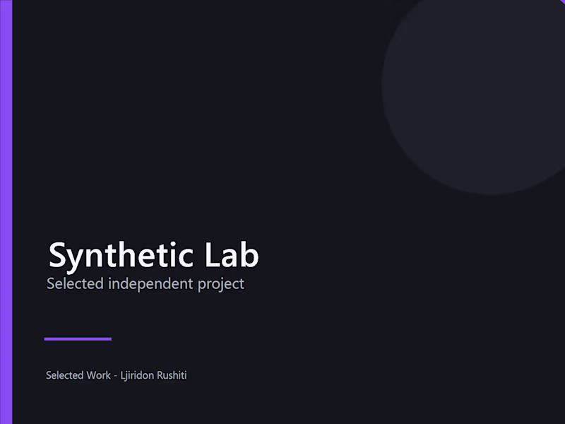 Cover image for Synthetic Lab — AI Evaluation