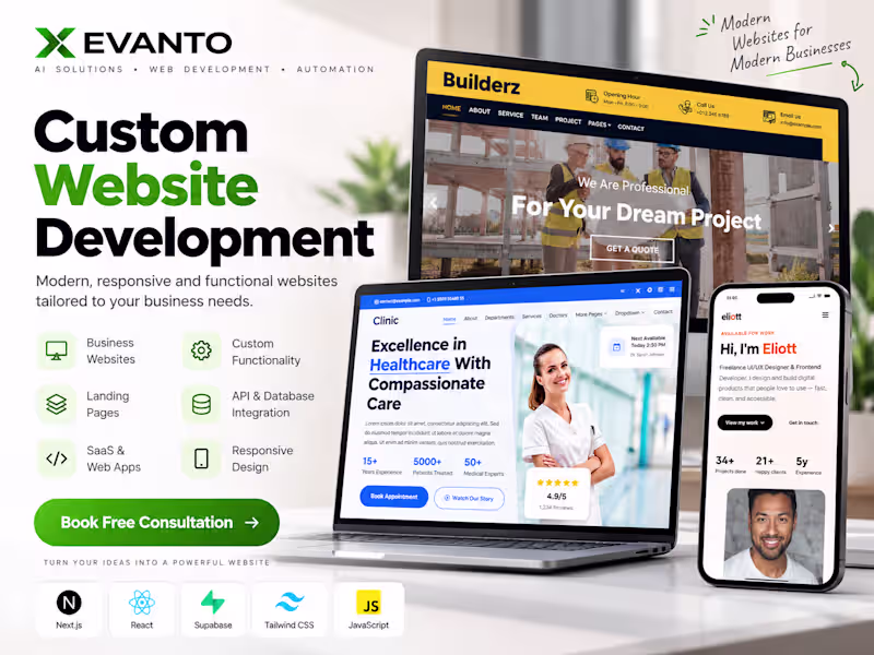 Cover image for Custom Website Development