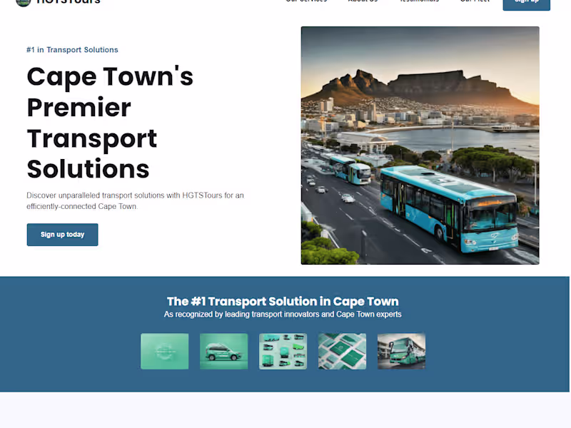 Cover image for Transport Company - website preview