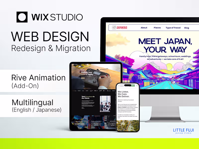 Cover image for Wix Website Design, Redesign & Migration