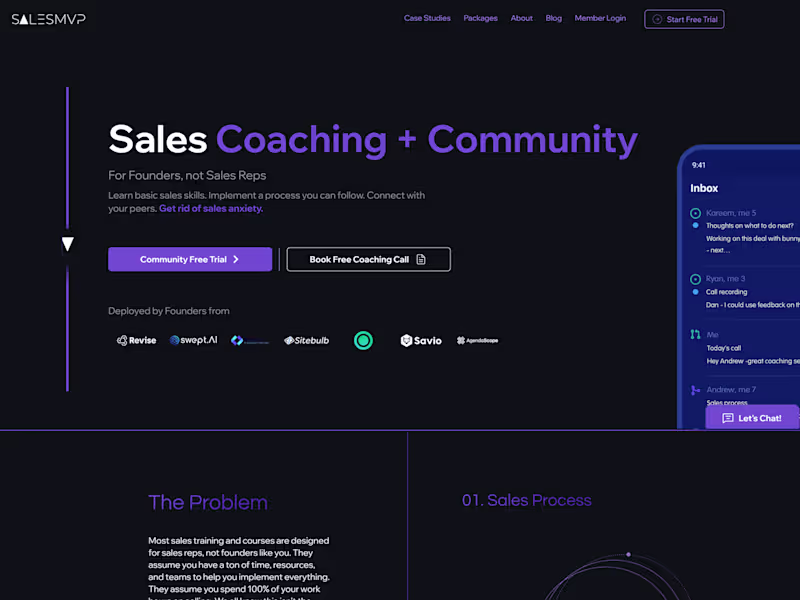 Cover image for Founder-Led Sales Process | SalesMVP Lab