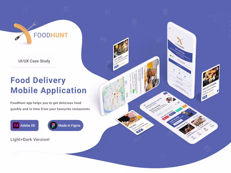Cover image for FoodHunt Food Delivery Mobile App