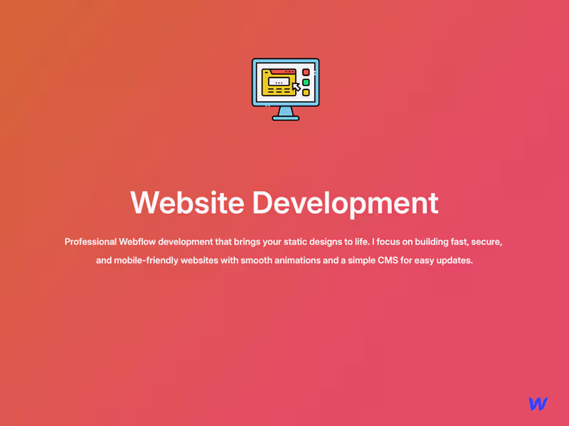 Cover image for Website Development