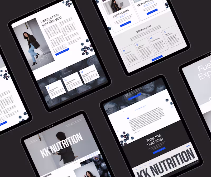 Cover image for Bold Nutritionist Brand & Web Design
