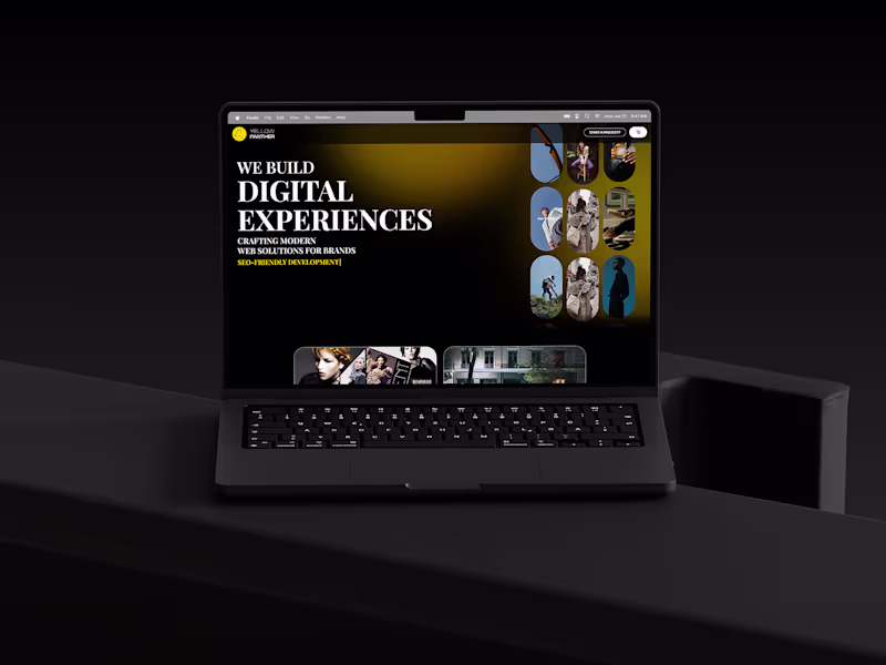 Cover image for Yellow Panther Creative Portfolio Website