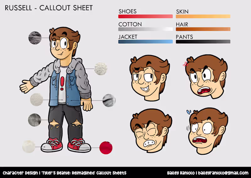 Cover image for Tyler's Beanie - Russell Callout Sheet