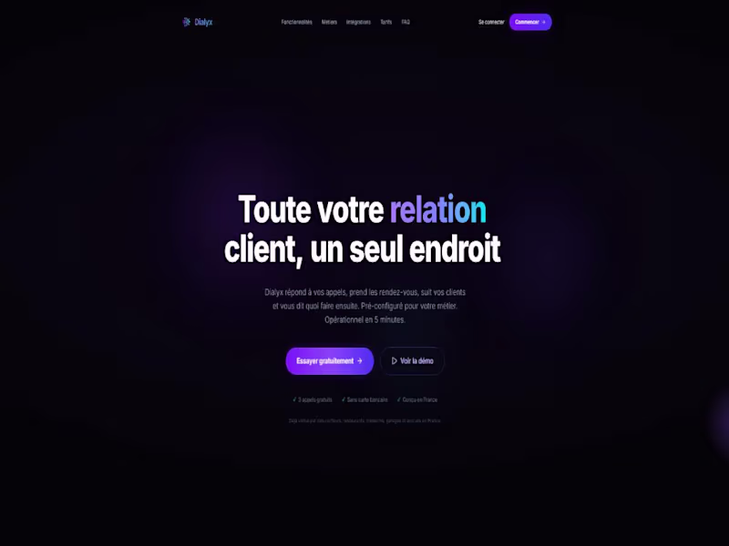 Cover image for Dialyx — AI-Powered Client Relationship Platform (60+ Features)