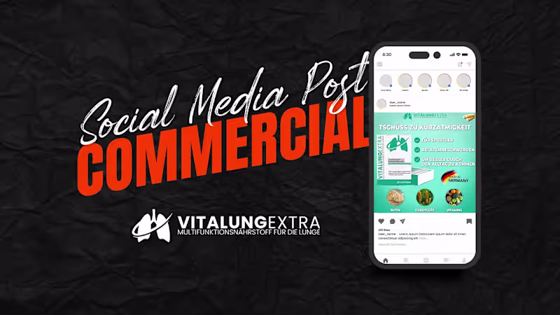 Cover image for Post Commercial for VitalungExtra | Animated Instagram Ads 2023…