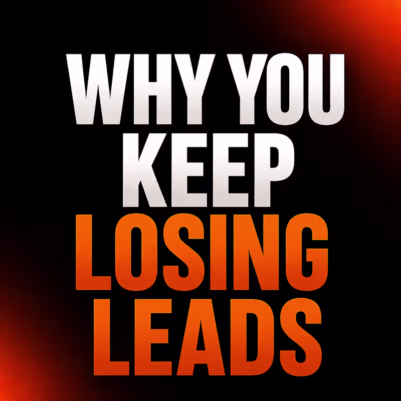 Cover image for You're not losing leads because