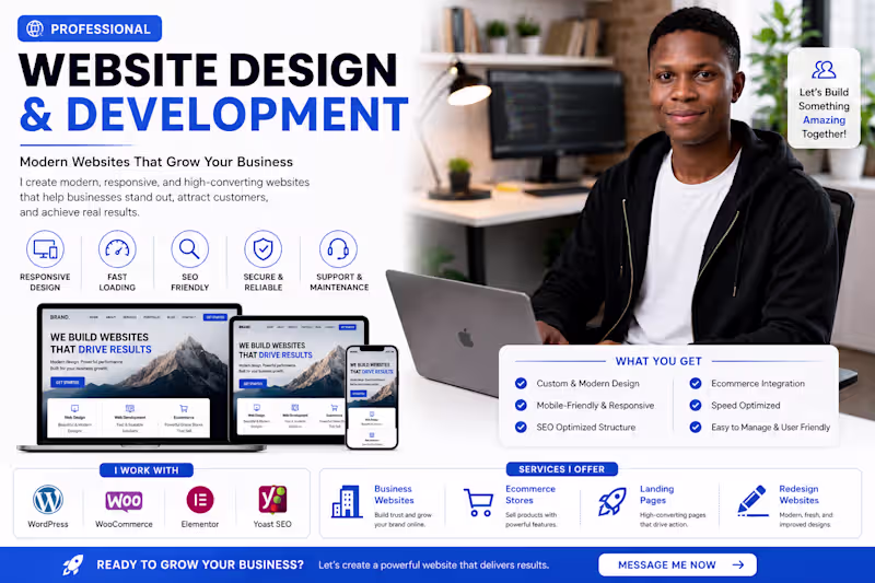 Cover image for Professional Website Design & Development
