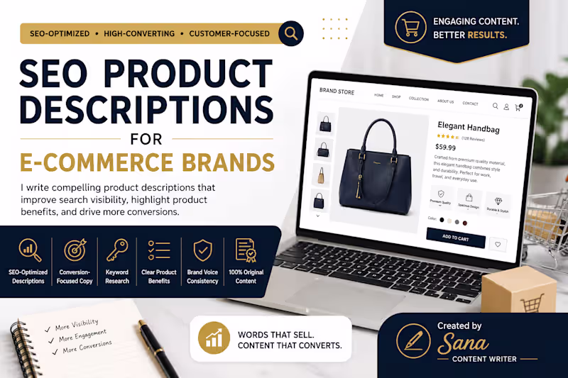Cover image for SEO Product Descriptions for E-Commerce Brands