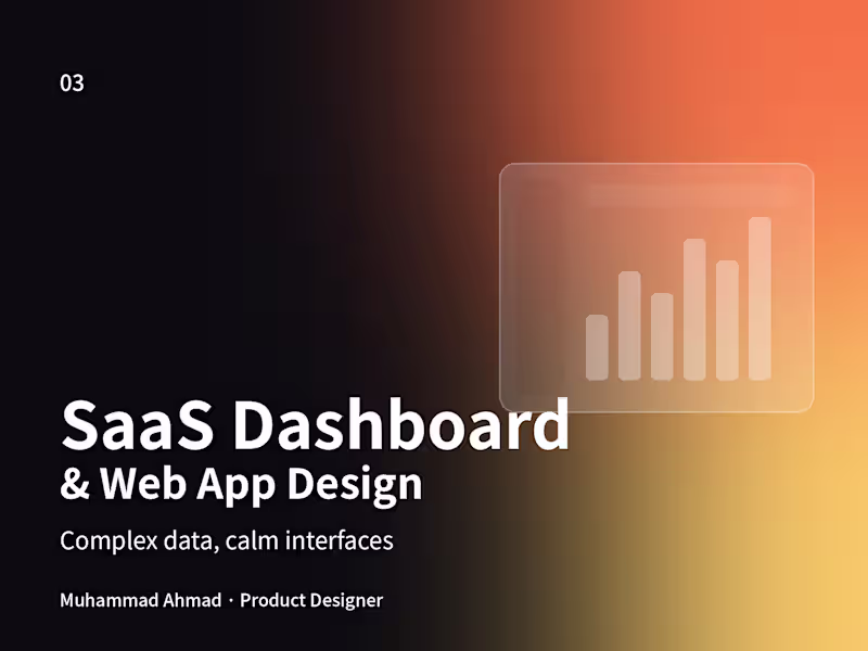 Cover image for SaaS Dashboard & Web App Design That Users Get Instantly
