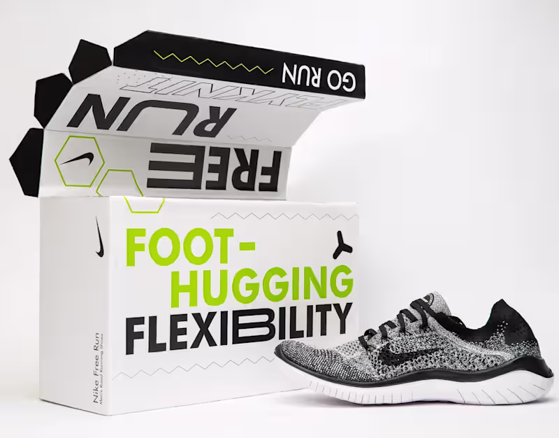 Cover image for NIKE FREE RUN Packaging Design