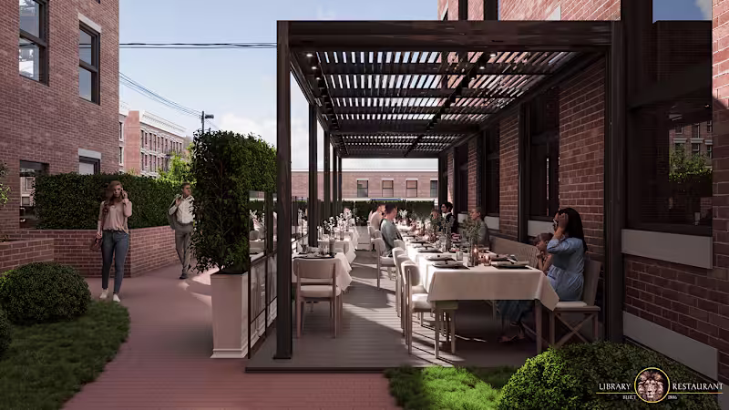 Cover image for Library Restaurant Terrace in Portsmouth