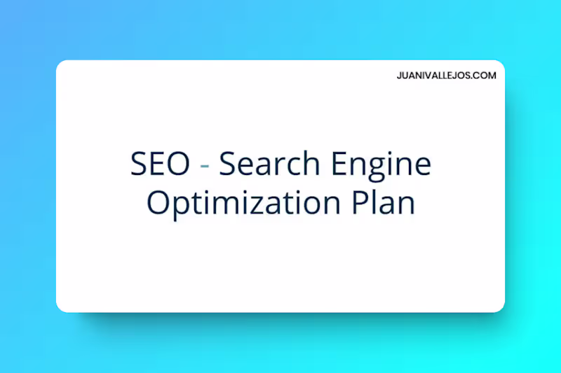 Cover image for SEO - Audit and plan