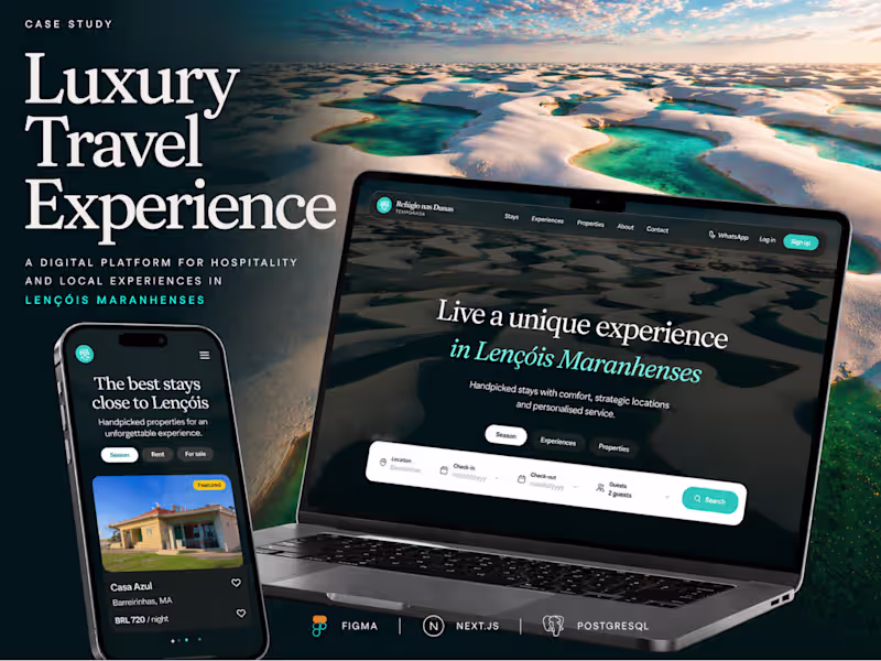 Cover image for Travel Experience Website – Refúgio