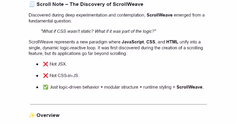 Cover image for ScrollWeave 
