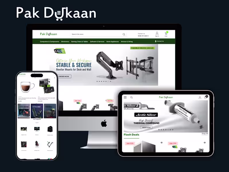Cover image for PakDukaan | Custom Shopify Multi-Category Store Build