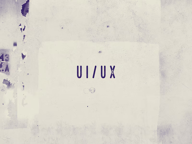 Cover image for UI/UX