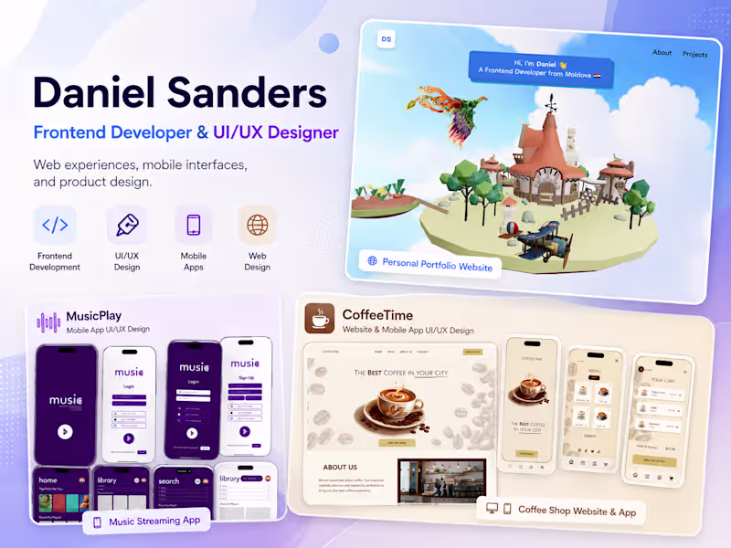 Cover image for Frontend Development & UI/UX Design