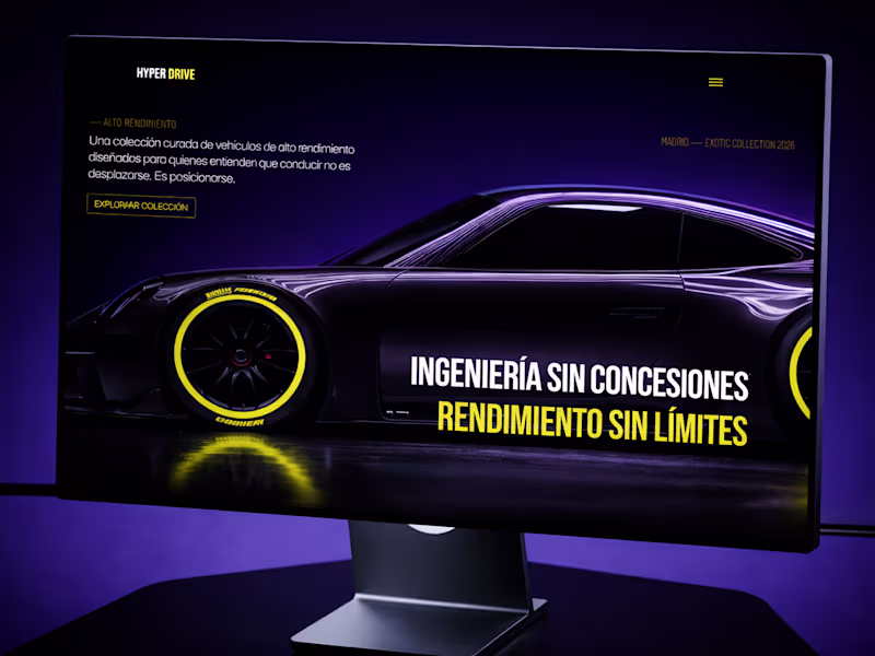 Cover image for Automotive Website Design and Development for HyperDrive