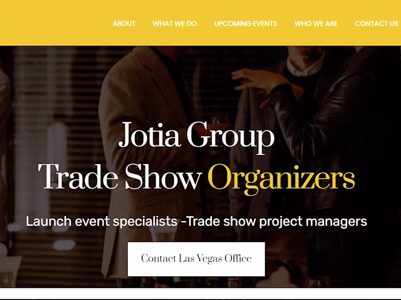 Cover image for JotiaGroup – Trade Show Organizers