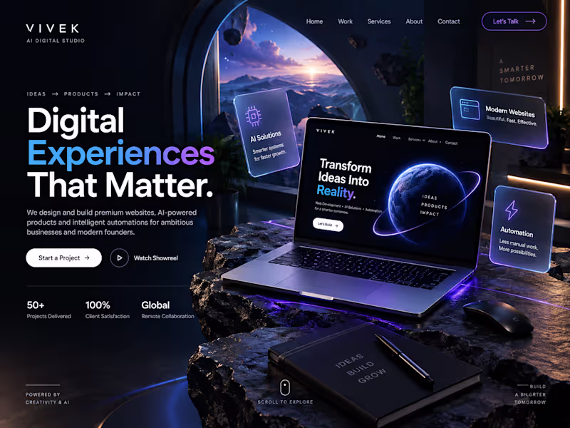 Cover image for AI-Powered Business Website
modern, responsive business