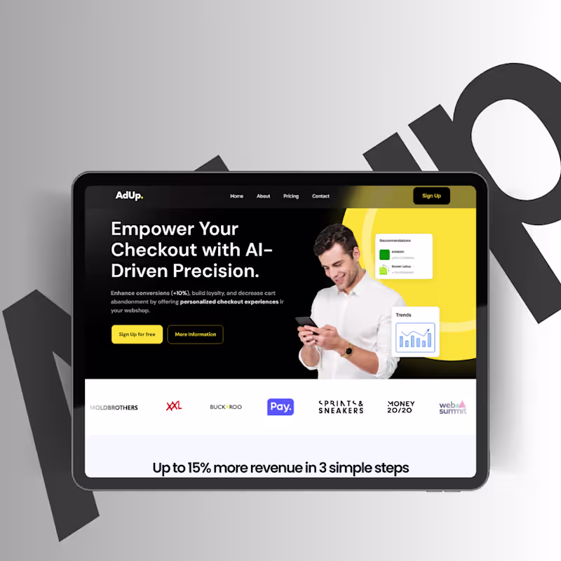 Cover image for Framer Adup website
Adup an innovative