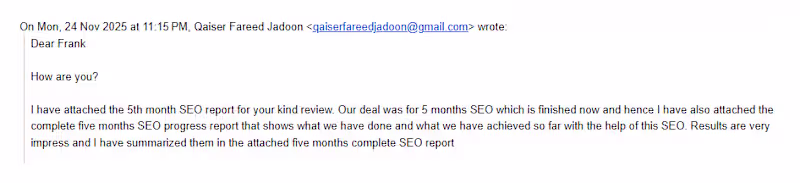 Cover image for 5 months onsite and off site SEO