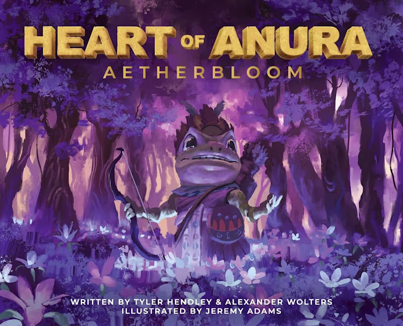 Cover image for "Heart of Anura" Book Cover & Interior Illustrations 