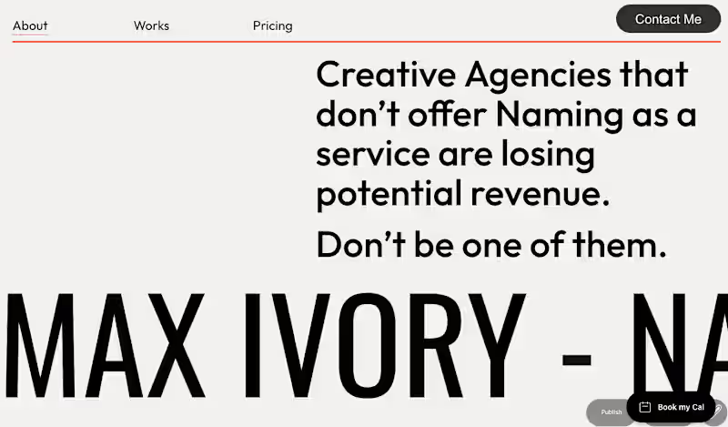 Cover image for Max Ivory Personal Branding Website