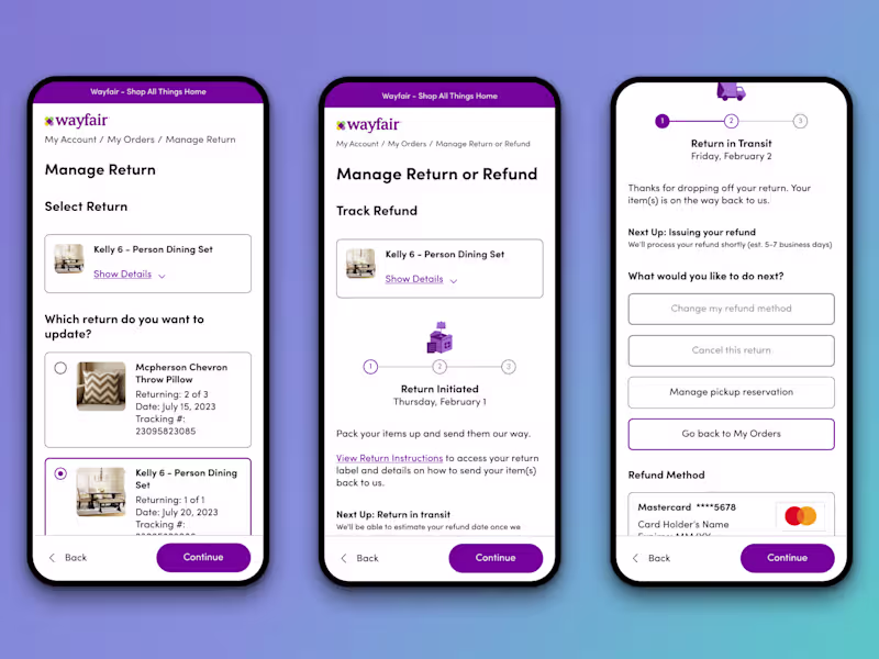 Cover image for Wayfair's Refund Tracker