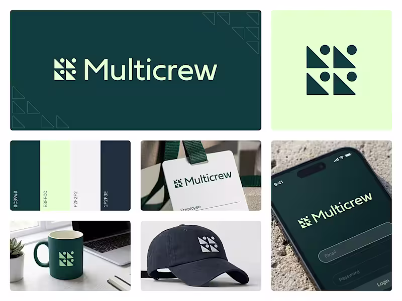Cover image for Multicrew Logo & Visual Identity Design