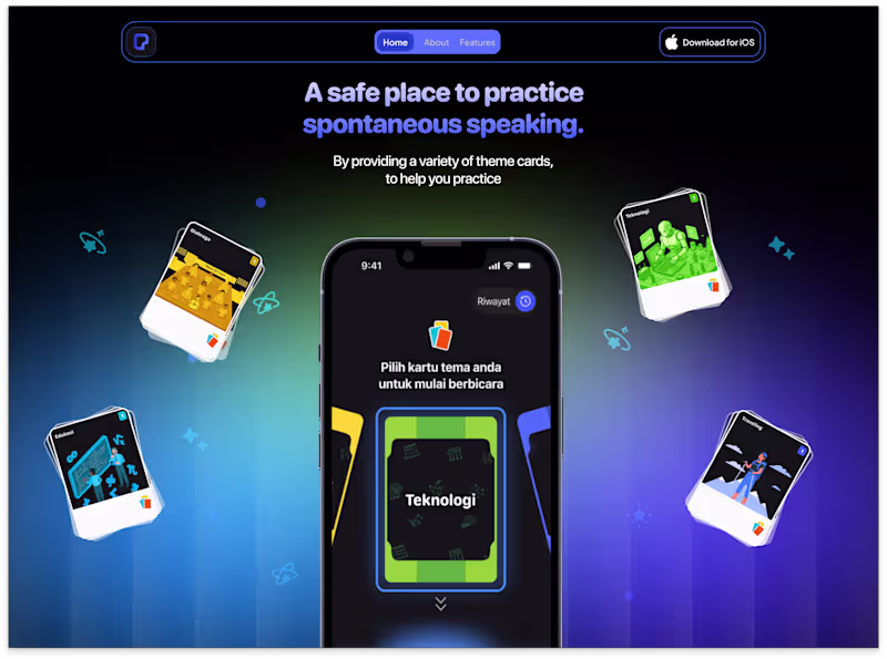 Cover image for Pikarto 
Helping people practice speaking