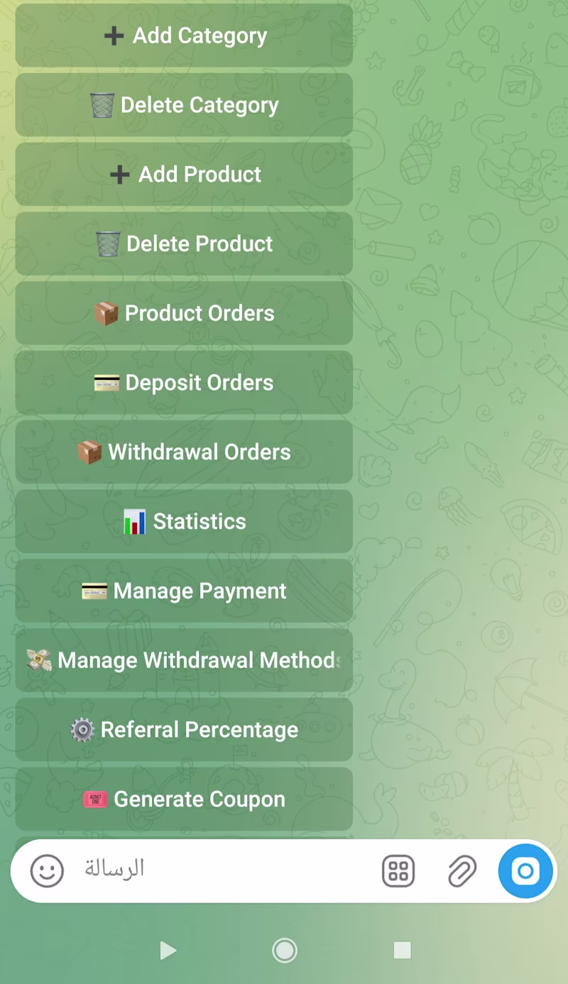 Cover image for Telegram Store Bot – Admin