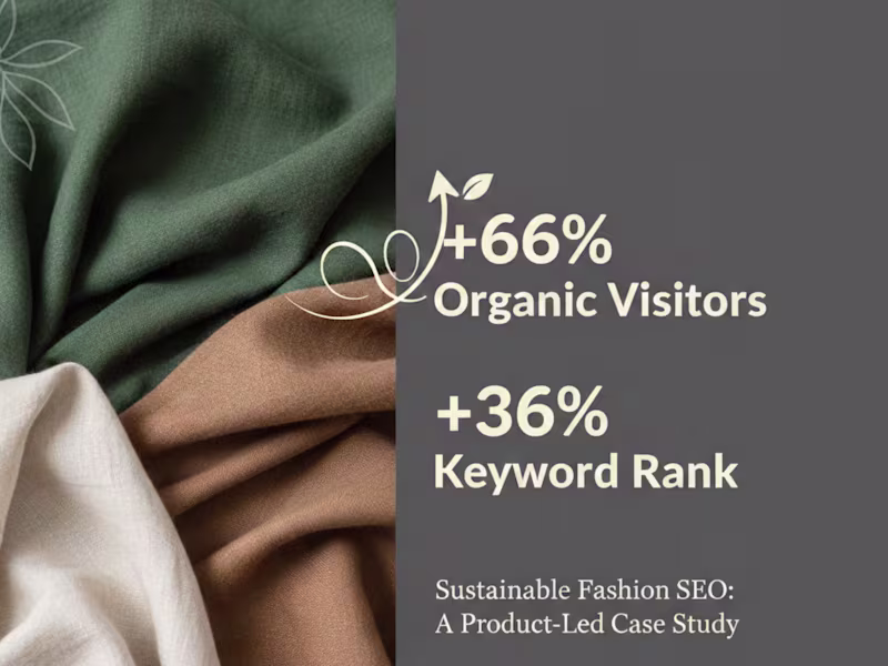 Cover image for SEO Growth for Sustainable Clothes Store