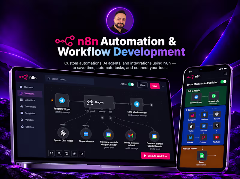 Cover image for n8n Automation & Workflow Development