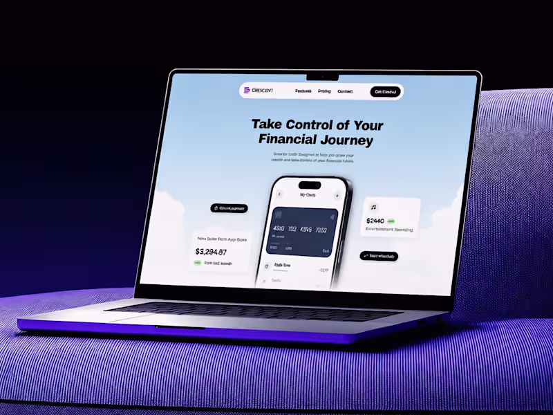Cover image for Premium SaaS Fintech Landing Page Design