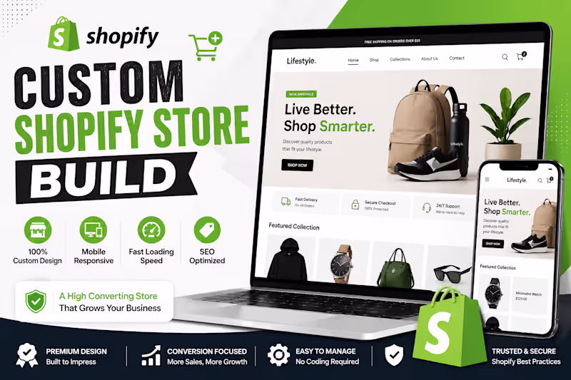 Cover image for Custom Shopify Store Build