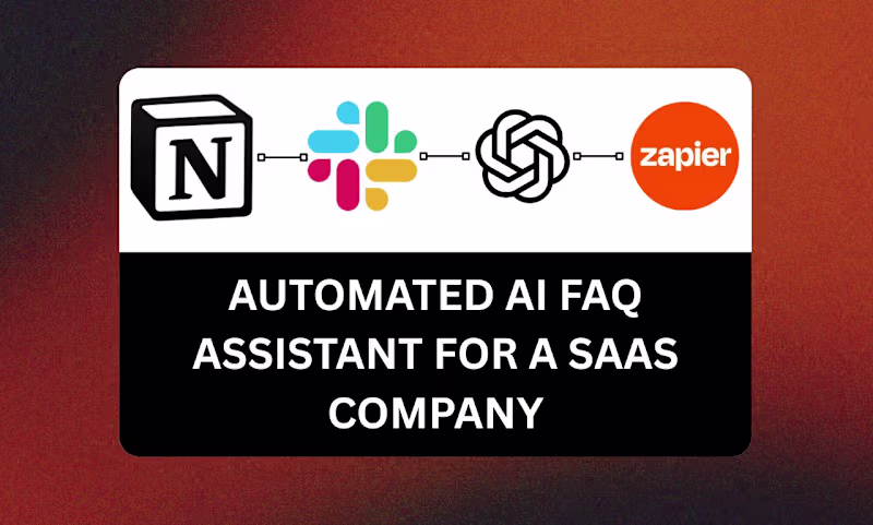 Cover image for Automated AI FAQ Assistant for