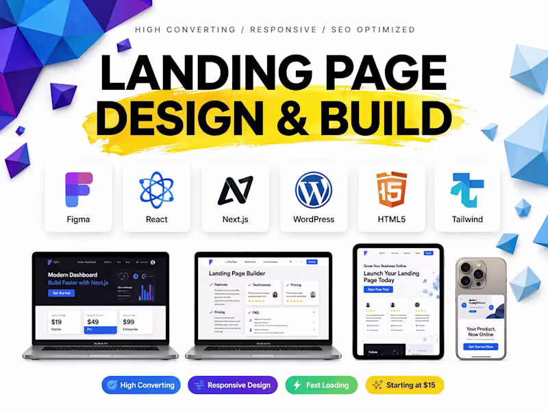 Cover image for Landing Page Design & Build