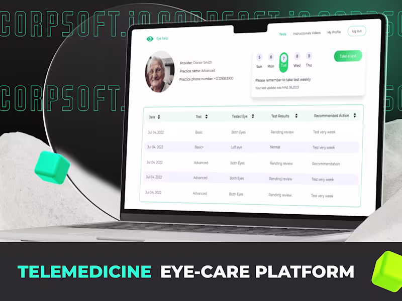 Cover image for Telemedicine platform for vision screening and testing