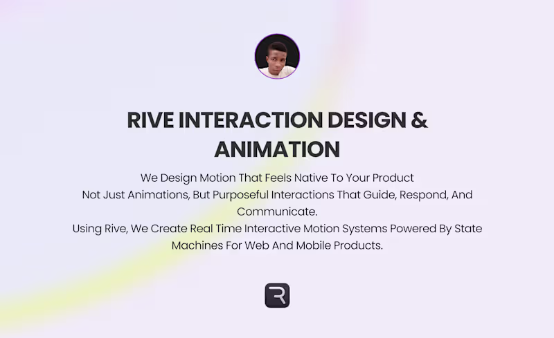 Cover image for Rive Interaction Design & Animation