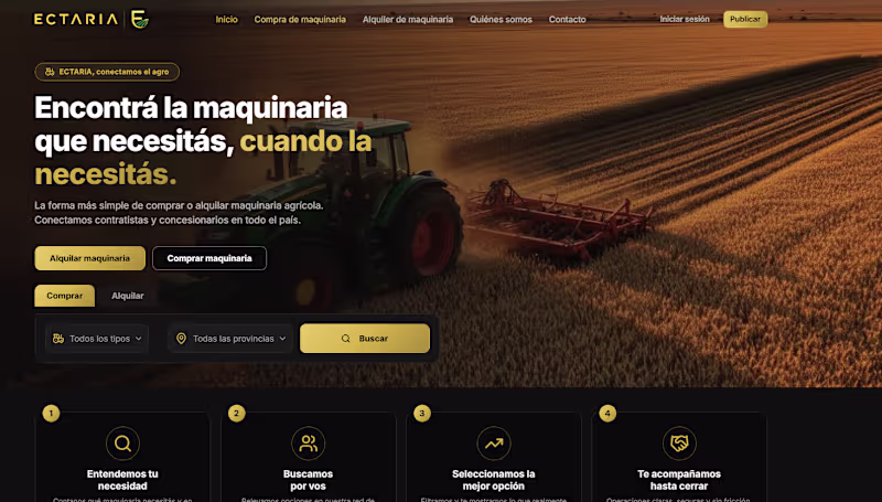 Cover image for Live marketplace connecting Argentine farmers