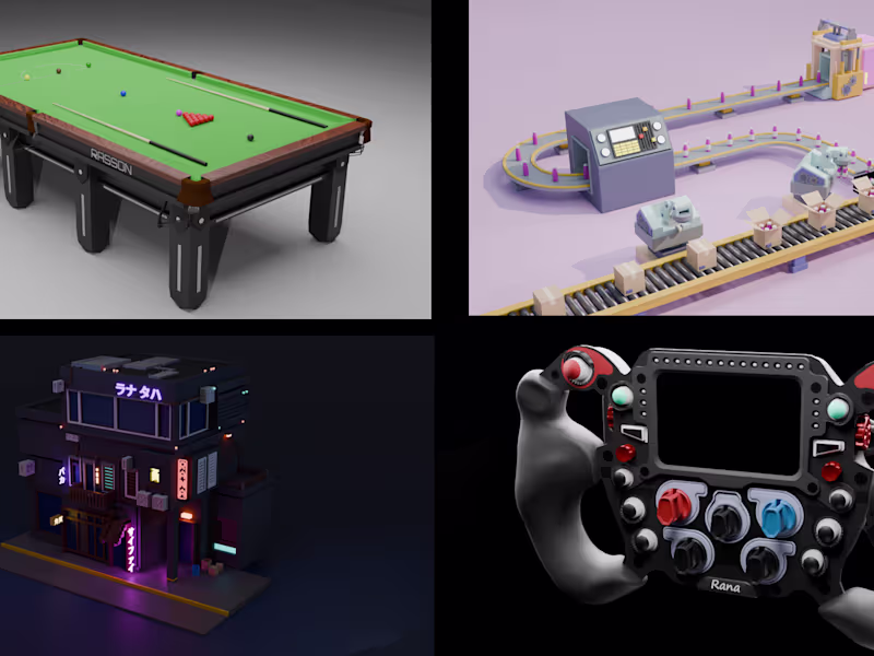 Cover image for I will model and render realistic product or object with blender