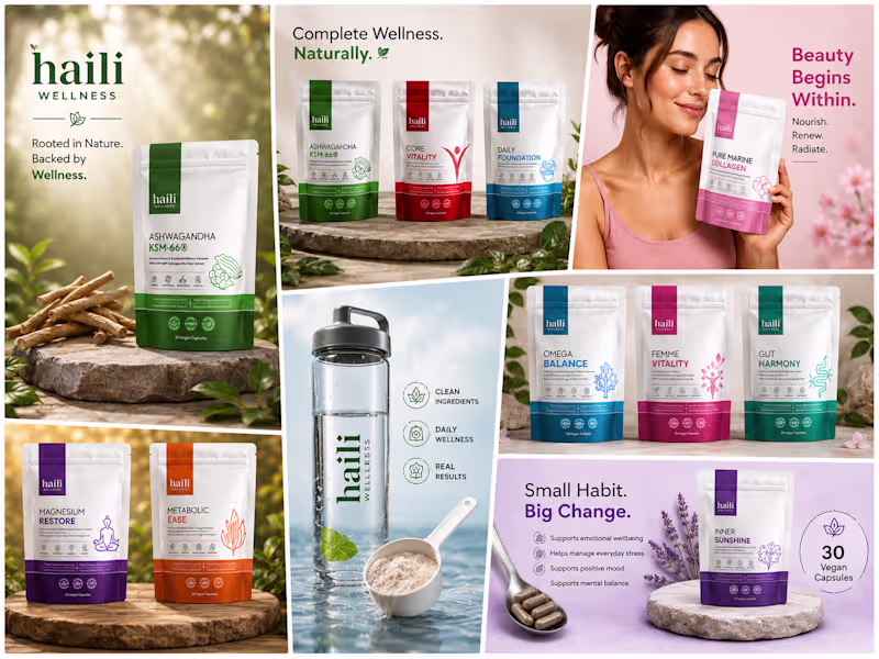Cover image for Pouch Packaging Design & Product Range Branding