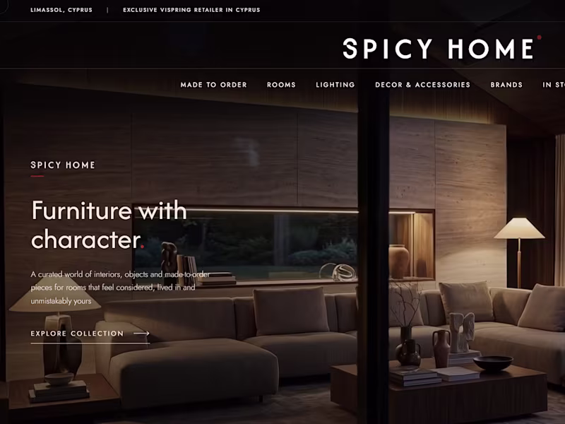 Cover image for Spicy Home — An Immersive Digital Showroom