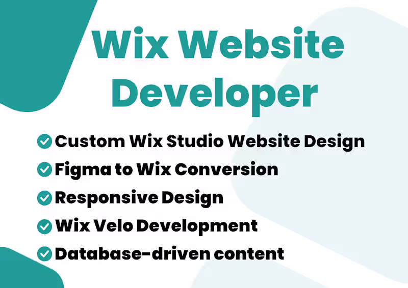Cover image for Wix Studio Website Design