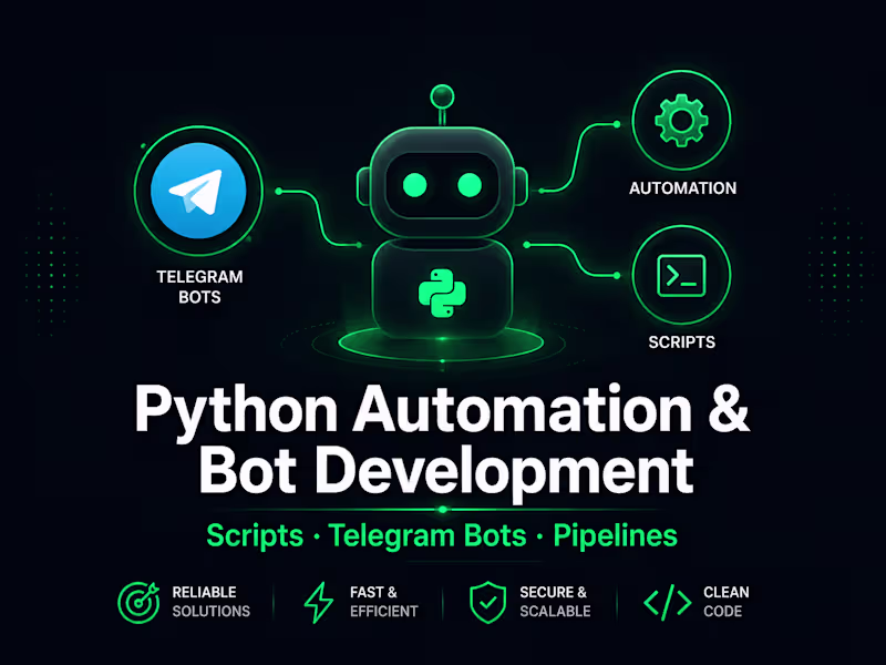Cover image for Python Automation & Bot Development