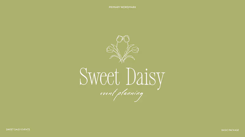 Cover image for Branding Identity for Sweet Daisy Events